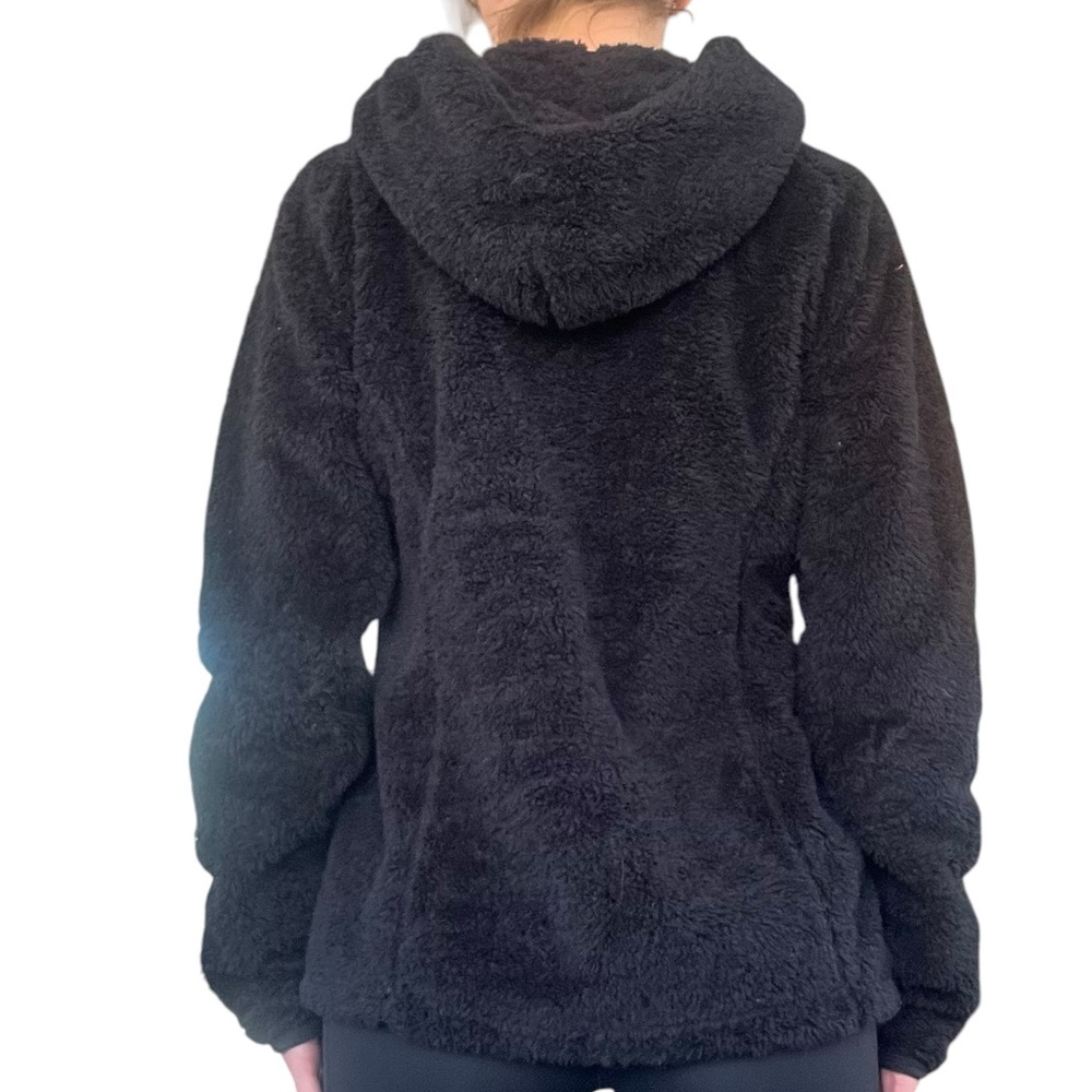 Nike ACG Women’s M Black High Pile Fleece Sherpa Full Zip Hooded Jacket ACGW1194 - Picture 16 of 16